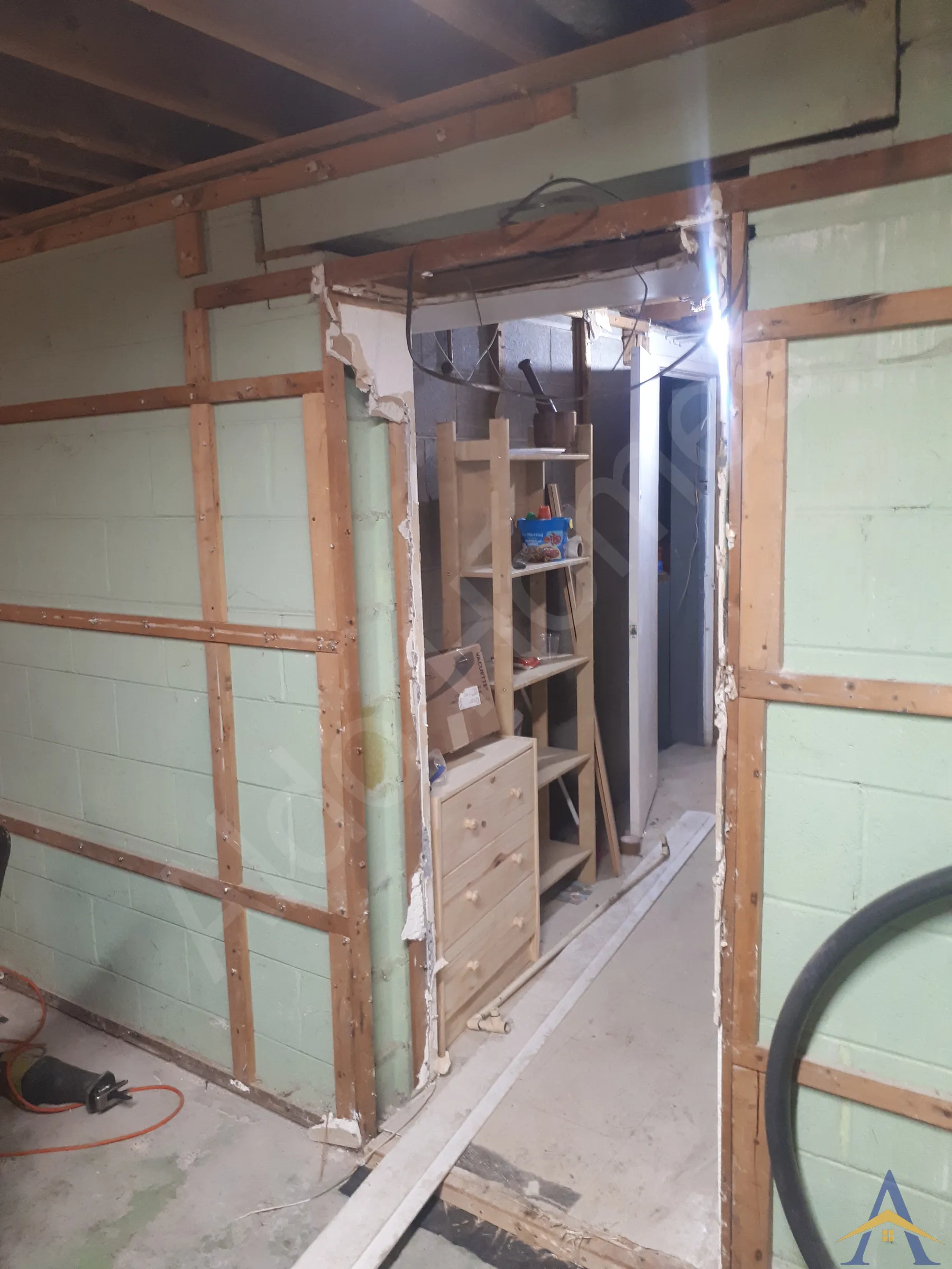 5-ft Steel Beam Installation for Basement Opening in Scarborough: Densgrove Road