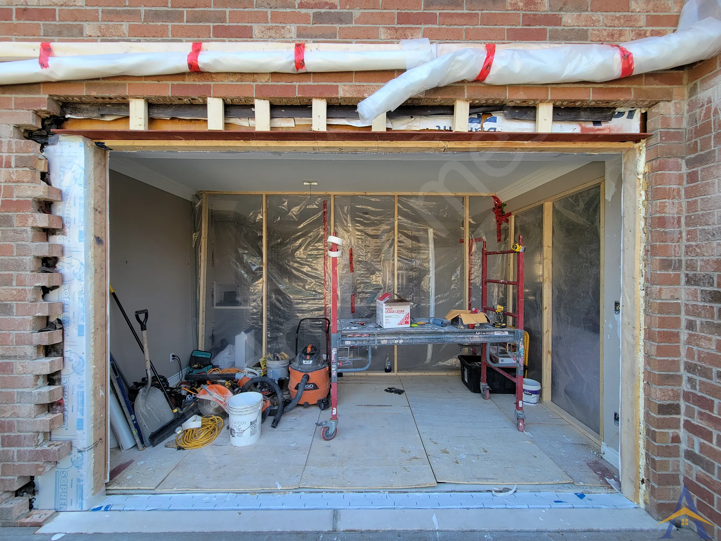 Exterior Wall Opening in Oakville: Tesla Crescent, photo 6