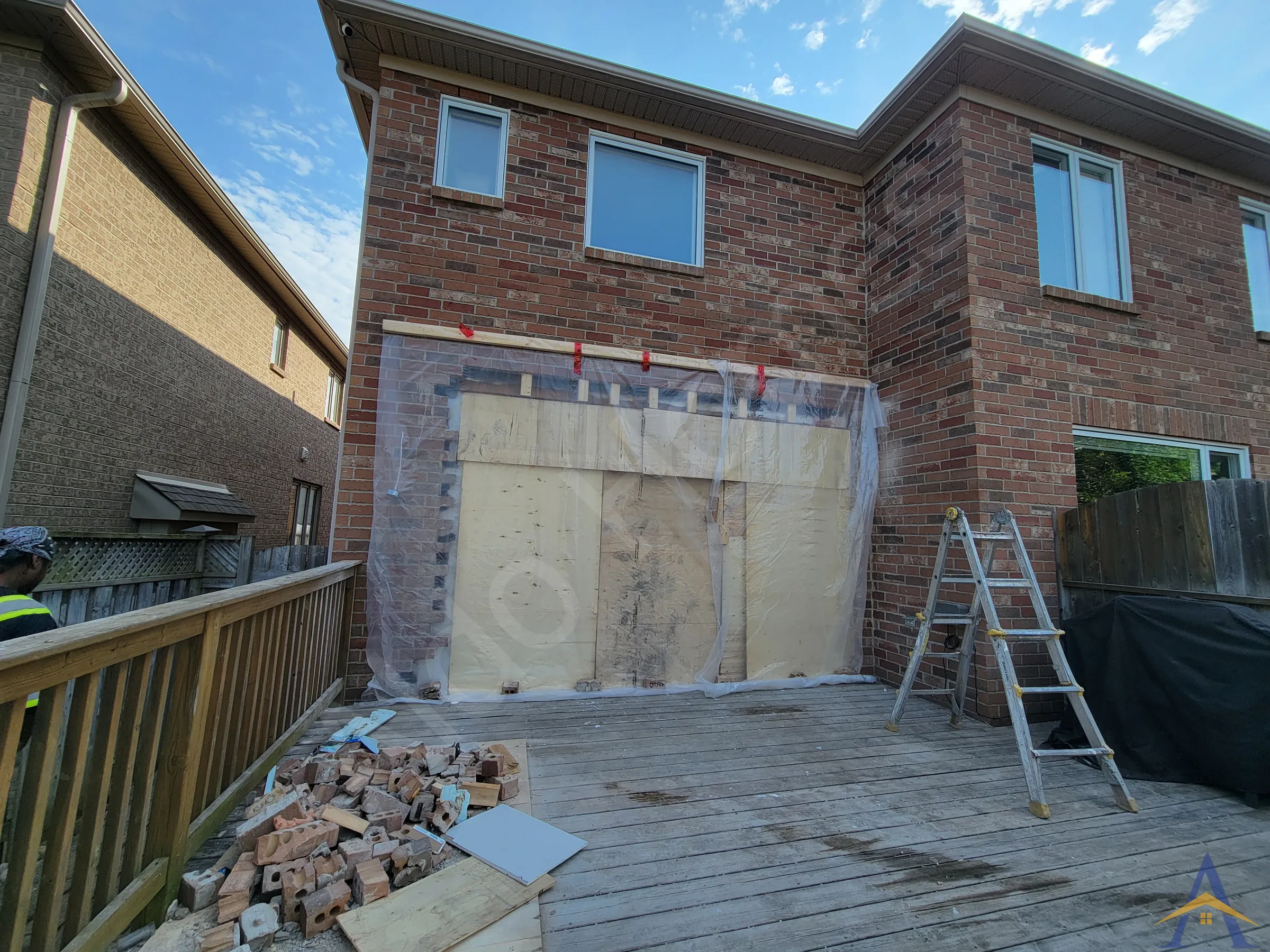 Exterior Wall Opening in Oakville: Tesla Crescent, photo 7