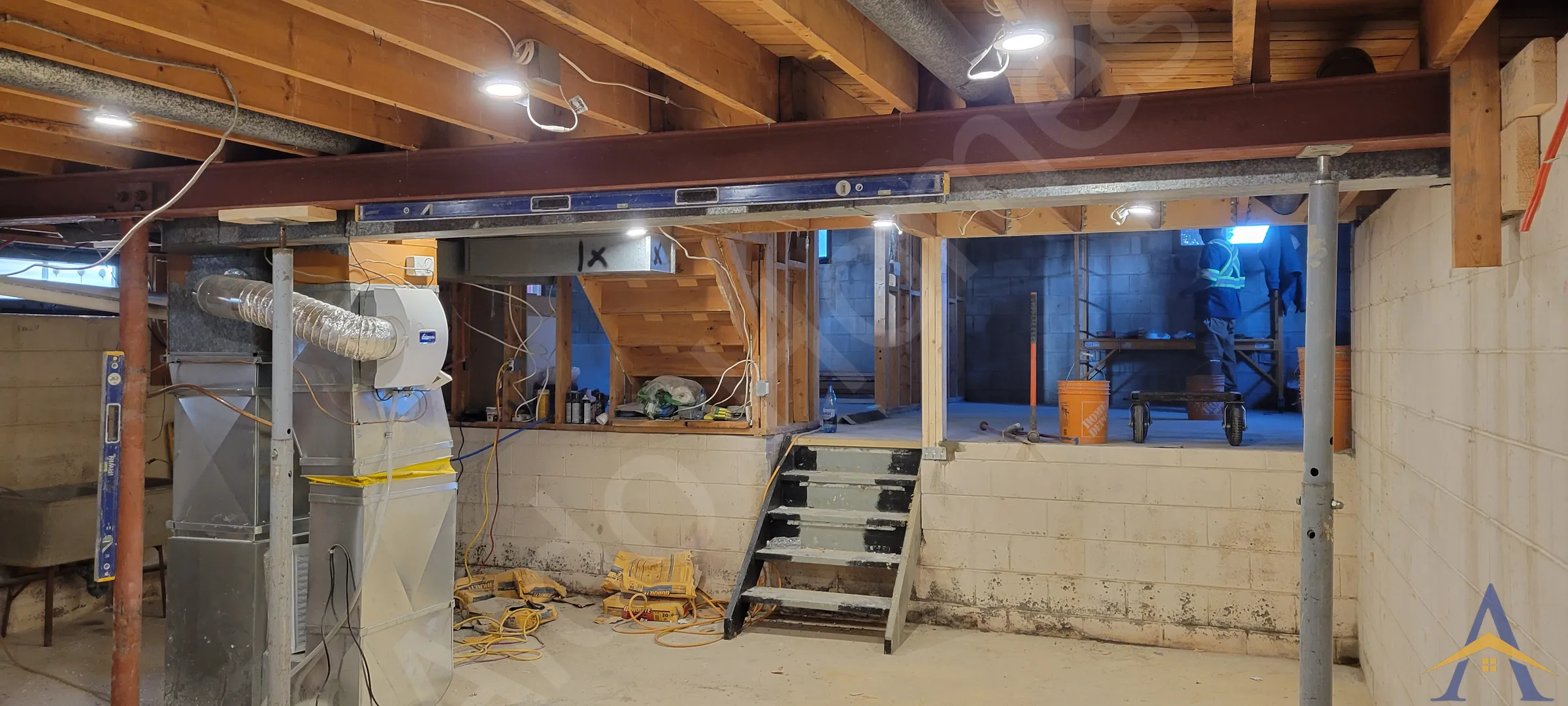 Bungalow Load-Bearing Wall Removal in Burlington: Jefferson Rd.