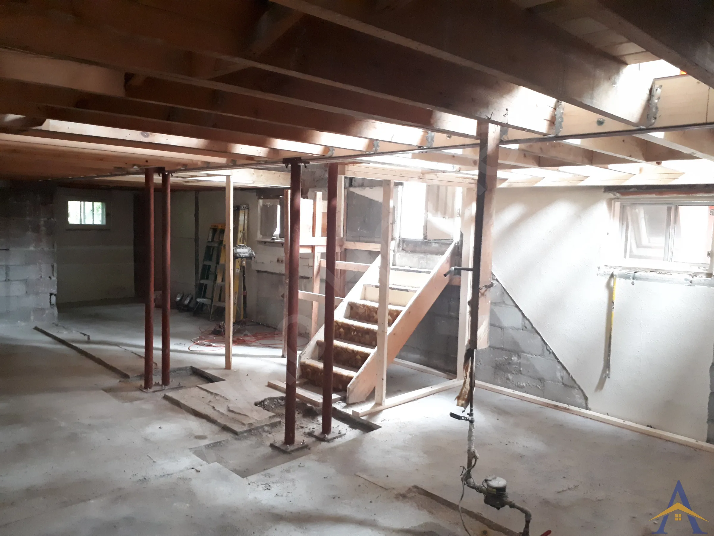 Basement Steel Beam Installation in Toronto: Peveril Hill N, photo 12